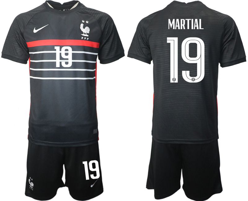 Men 2022 World Cup National Team France home black 19 Soccer Jerseys